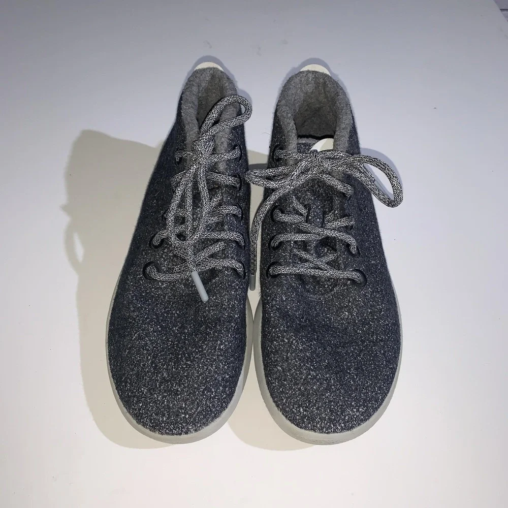 Allbirds Wool Runner-Up Mizzle Shoes Mens Size 9 Gray High Top Lace Up Sneakers